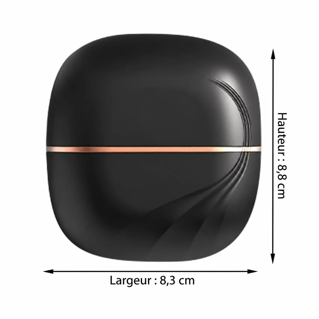 Mini lisseur rechargeable anti-frisottis noir