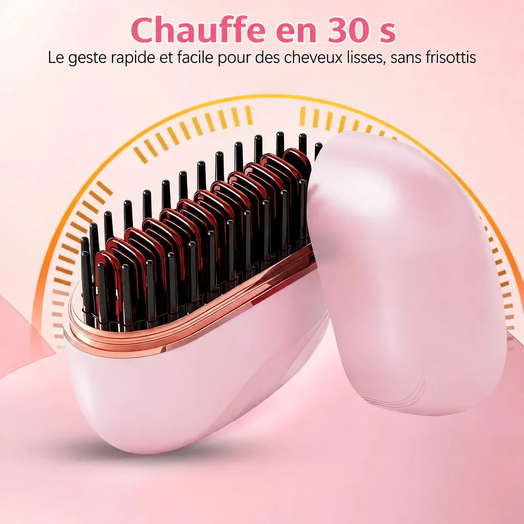 Mini lisseur rechargeable anti-frisottis Lunéa